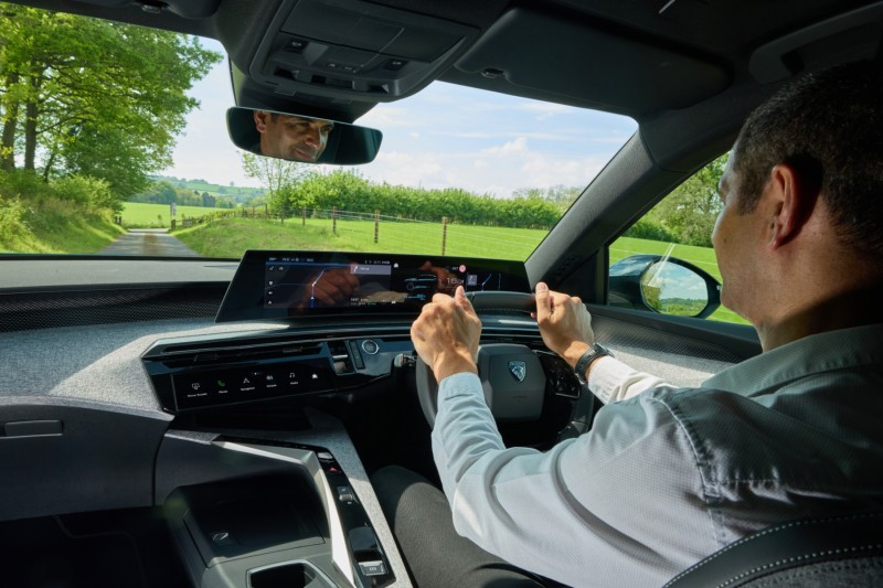 Gareth Herincx driving the Peugeot E-3008